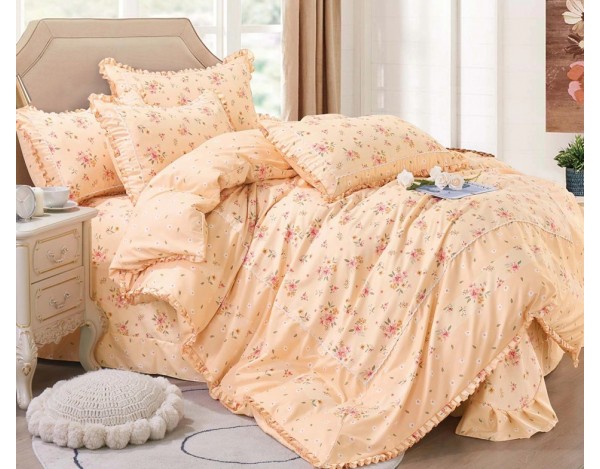 Lenjerie cu volanase si broderie 4 piese GM03